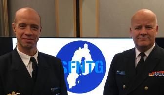 Finlands och Sveriges marinkommendörer träffades i Helsingfors i dag