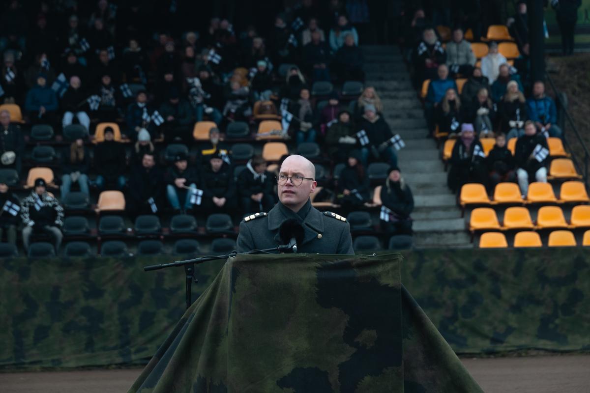 Field Devotional in the National Parade on the Independence Day in Kouvola on 6.12.2025