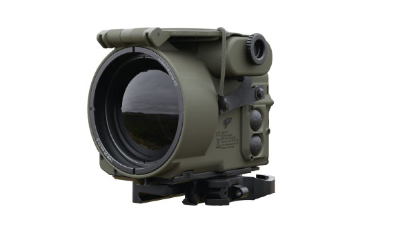 The image shows the TigIR-M20 thermal sight manufactured by Andres Industries AG.
