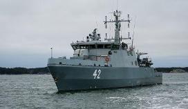 Finländskt krigsfartyg deltar i övningen Sandy Coast 23 i Nordsjön