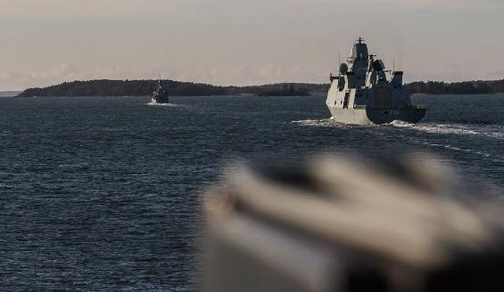 Aluksia merellä NOCO18 -harjoituksessa. Kuva Bundeswehr.