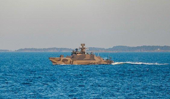 Missile boat Pori at sea