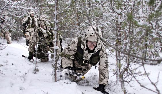 Alokasleiri Kiikalassa. Kuva Puolustusvoimat, Jesse Heinilä. 