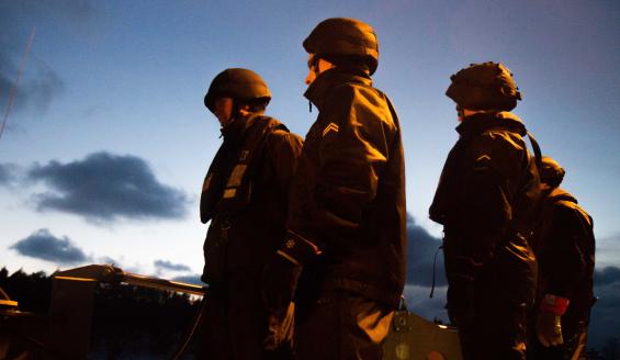 Rannikkolaivaston varusmiehiä. Kuva: Aleksi Korpelainen